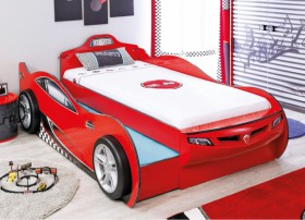 CARBED Кровать-машина Coupe с выдвижной кроватью Red 20.03.1306.00 в Владимире - vladimir.katalogmebeli.com | фото