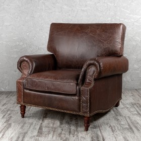 Кресло кожаное Лофт Аристократ (ширина 1100 мм) в Владимире - vladimir.katalogmebeli.com | фото
