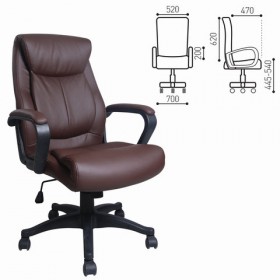 Кресло офисное BRABIX Enter EX-511 (коричневый) в Владимире - vladimir.katalogmebeli.com | фото 1