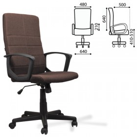 Кресло офисное BRABIX Focus EX-518 (коричневый) в Владимире - vladimir.katalogmebeli.com | фото