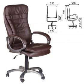 Кресло офисное BRABIX Omega EX-589 (коричневое) в Владимире - vladimir.katalogmebeli.com | фото
