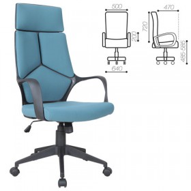 Кресло офисное BRABIX Prime EX-515 (голубая ткань) в Владимире - vladimir.katalogmebeli.com | фото