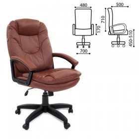 Кресло офисное BRABIX Trend EX-568 (коричневый) в Владимире - vladimir.katalogmebeli.com | фото