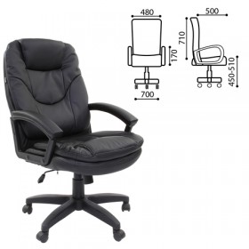 Кресло офисное BRABIX Trend EX-568 (черный) в Владимире - vladimir.katalogmebeli.com | фото