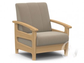 Кресло для отдыха Омега (бук лак/CATANIA LATTE) в Владимире - vladimir.katalogmebeli.com | фото