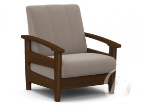 Кресло для отдыха Омега (орех лак/CATANIA COCOA) в Владимире - vladimir.katalogmebeli.com | фото