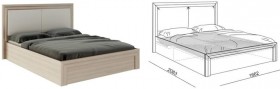 Кровать 1,6 Глэдис (М32) с подъемным механизмом Распродажа в Владимире - vladimir.katalogmebeli.com | фото 2