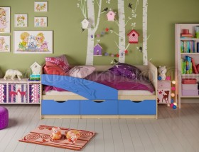 Кровать детская 1,6м Дельфин (Синий матовый) в Владимире - vladimir.katalogmebeli.com | фото