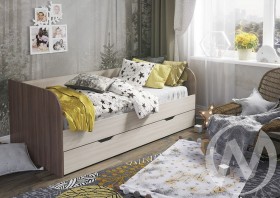 Кровать детская Балли 2-х уровневая (шимо темный/шимо светлый) в Владимире - vladimir.katalogmebeli.com | фото