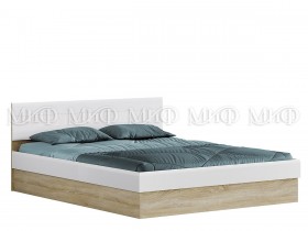 Кровать с подъемным механизмом 1,4 спальня Фортуна (Дуб сонома/белый глянец) в Владимире - vladimir.katalogmebeli.com | фото