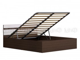 Кровать с подъемным механизмом Нэнси 1,4м (Венге/белый глянец) в Владимире - vladimir.katalogmebeli.com | фото