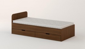 Кровать с ящиками 900 (Орех темный) в Владимире - vladimir.katalogmebeli.com | фото