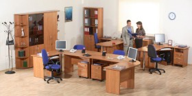 Мебель для персонала Альфа 61 Ольха в Владимире - vladimir.katalogmebeli.com | фото
