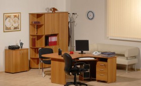 Мебель для персонала Рубин 42 Светлый миланский орех в Владимире - vladimir.katalogmebeli.com | фото 2