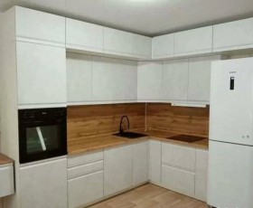 Модульная кухня Бруклин 2.4 x 2 м (Бетон белый) в Владимире - vladimir.katalogmebeli.com | фото 15