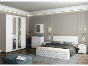Модульная спальня Барселона (Белый/Белый глянец) в Владимире - vladimir.katalogmebeli.com | фото