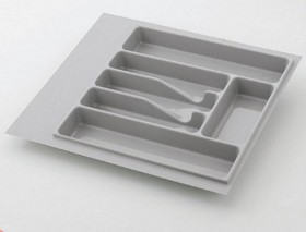 Вкладыш для кухонных принадлежностей, серый, Volpato 300 мм в Владимире - vladimir.katalogmebeli.com | фото